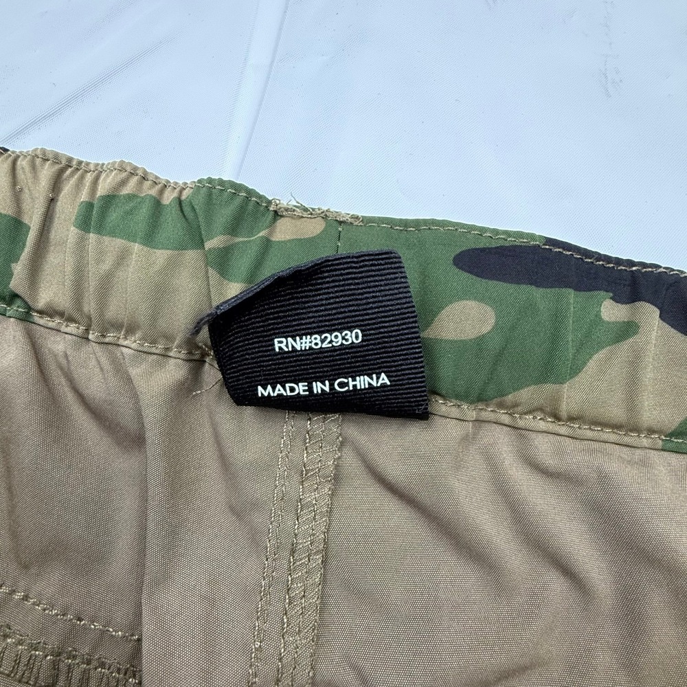 Smoke Rise Mens XL Woodland Camo Stacked Cargo Pants Utility Streetwear Green - Picture 7 of 9
